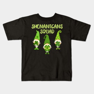 Gnomies Shenanigans Squad St. Patrick's Day Kids T-Shirt